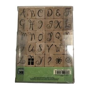 Image Tree Alphabet Stamps Swirly Letters New in Package